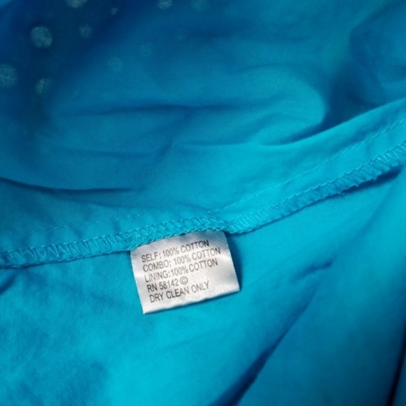 Kelly and Diane blue eyelet dress Size 4 - Picture 4 of 4